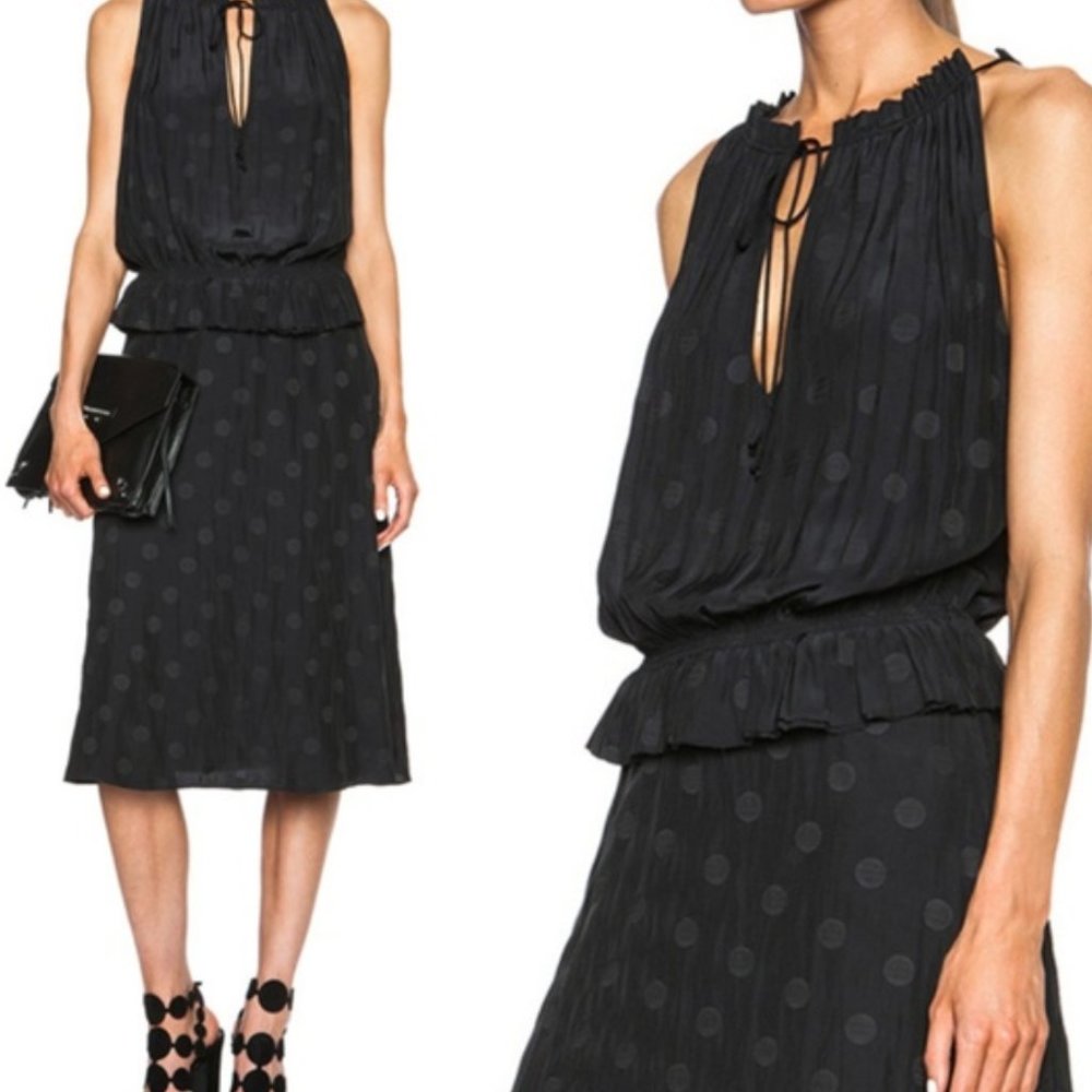 Calvin Rucker Revolve Polka Dot Black Dress - Picture 4 of 6